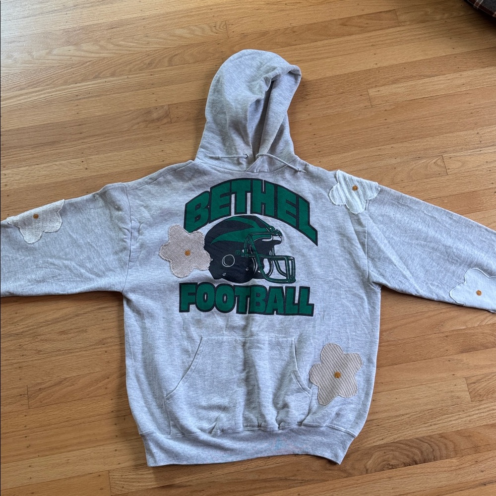 Joshua Samuels NWT Bethel Football Hoodie with Floral Accents